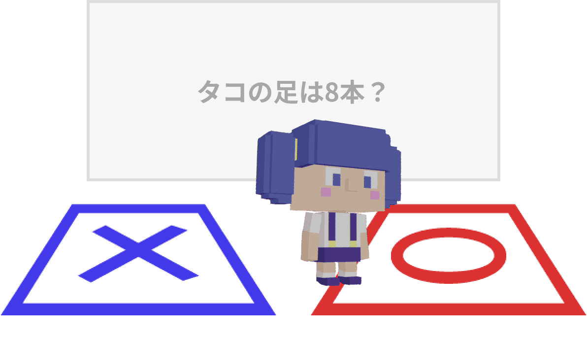 ○×クイズ出題画面