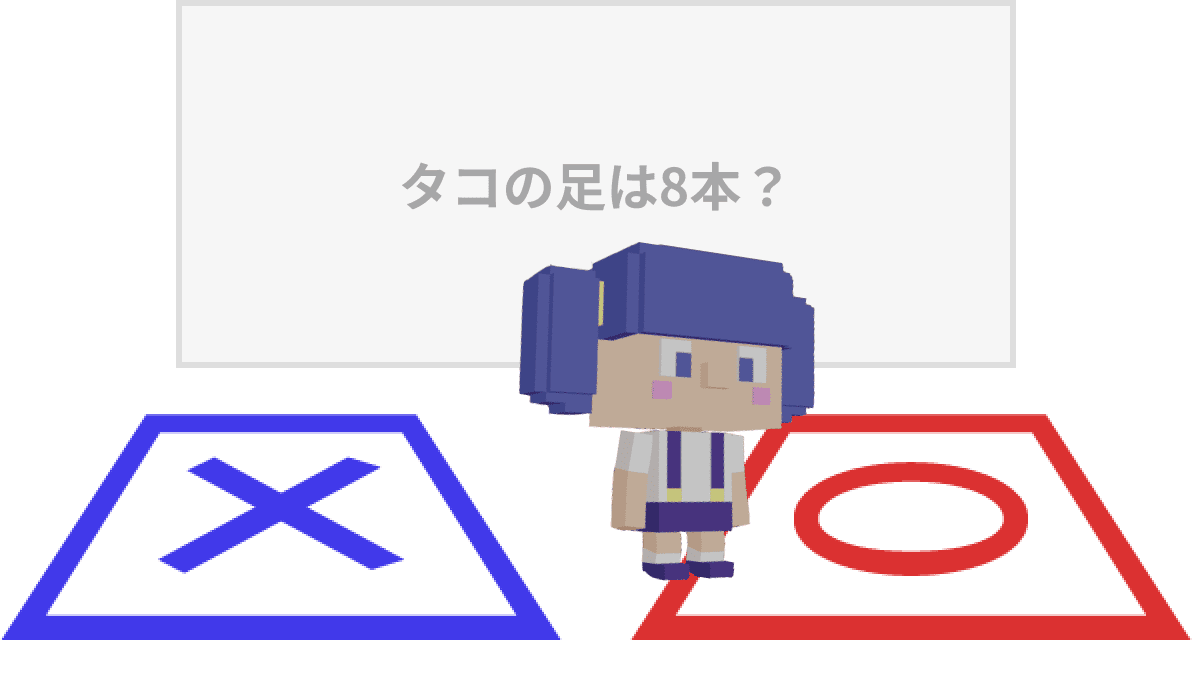 ○×クイズ出題画面